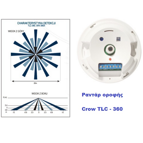 Ανιχνευτής κίνησης crow TLC-360 - Image 2