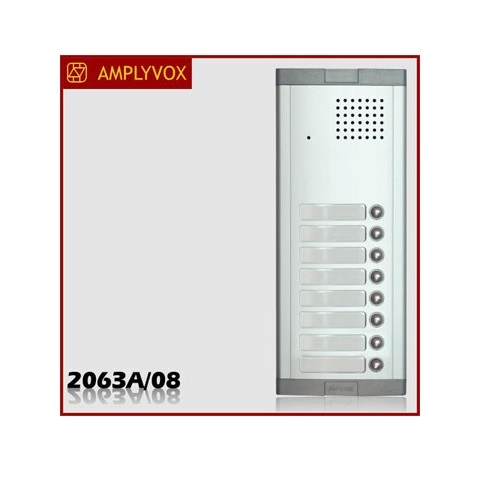 Μπουτονιέρα Amplyvox για σύστημα θυροτηλεφώνου 8 κλήσεων