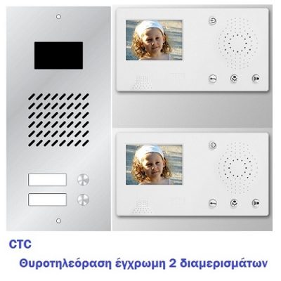 κιτ θυροτηλεόρασης 2 διαμερισμάτων