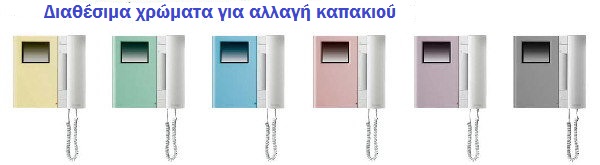 Επιλέξτε το καπάκι της θυροτηλεόρασης που ταιριάζει στο χρώμα των τοίχων σας.