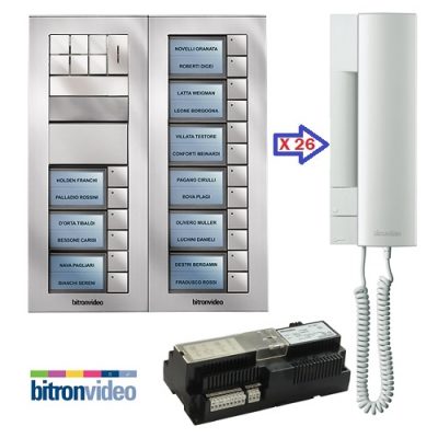 Θυροτηλέφωνα bitron για εγκατάσταση σε 26 διαμερίσματα