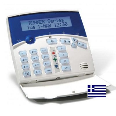 CROW CR-16M LCD ST GR BLUE Πληκτρολόγιο μεγάλης οθόνης LCD για πίνακες Runner