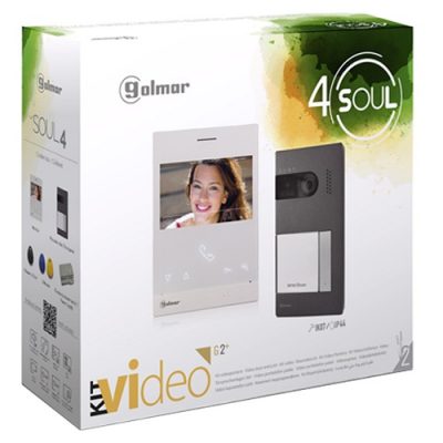 Σετ θυροτηλεόρασης golmar με μπουτονιέρα soul και οθόνη art4